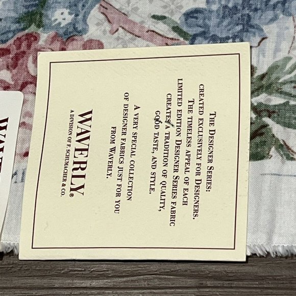 Waverly Designer Series Country House Half Drop Floral Fabric Pattern 660221 - Picture 13 of 16